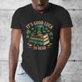 Vintage It's Good Luck To Read St Patrick's Day Book Lucky Men's V-Neck T-Shirt Vintage It's Good Luck To Read St Patrick's Day Book Lucky Men's V-Neck T-Shirt