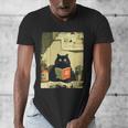 Vintage Japanese Cat Book Lovers Librarian Cat Dad Teacher Men's V-Neck T-Shirt Vintage Japanese Cat Book Lovers Librarian Cat Dad Teacher Men's V-Neck T-Shirt