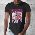 Vintage Movie Horror Poster Comic Book Graphic Film Night Men's V-Neck T-Shirt