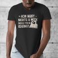 Vintage How Many Nights Reading 67 Meme Book Lover Teacher Men's V-Neck T-Shirt