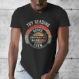 Vintage Try Reading Books Instead Of Banning Them Book Lover Men's V-Neck T-Shirt Vintage Try Reading Books Instead Of Banning Them Book Lover Men's V-Neck T-Shirt