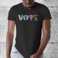 Vote Reproductive Right BLM Political Activism Lgbtq Book Men's V-Neck T-Shirt Vote Reproductive Right BLM Political Activism Lgbtq Book Men's V-Neck T-Shirt