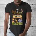 Wild About Reading Reading Books And Bookworm Library Day Men's V-Neck T-Shirt Wild About Reading Reading Books And Bookworm Library Day Men's V-Neck T-Shirt
