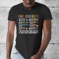 I Will Read Books On A Boat Fun Reading Lover Men's V-Neck T-Shirt I Will Read Books On A Boat Fun Reading Lover Men's V-Neck T-Shirt