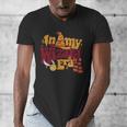 In My Wizard Era Groovy Bookish Fantasy Reader Book Lover Men's V-Neck T-Shirt