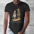 Wizard Of Oz Book Quote Scarecrow Dorothy Retro Drawing Men's V-Neck T-Shirt Wizard Of Oz Book Quote Scarecrow Dorothy Retro Drawing Men's V-Neck T-Shirt