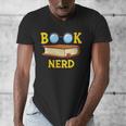 Women's Adorable Book Nerd Typography Minimalist Library Lover Men's V-Neck T-Shirt