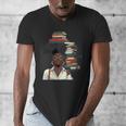 Women's Education Is Freedom Teacher Books Black History Month Men's V-Neck T-Shirt