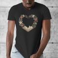 Women's Vintage Book Lover Valentine Heart Men's V-Neck T-Shirt Women's Vintage Book Lover Valentine Heart Men's V-Neck T-Shirt