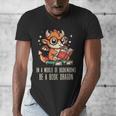 In World Of Bookworms Be Book Dragon Cute Women Kids Men Men's V-Neck T-Shirt In World Of Bookworms Be Book Dragon Cute Women Kids Men Men's V-Neck T-Shirt