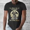 In a World Full Of Bookworms Be a Book Dragon Books Reading Men's V-Neck T-Shirt