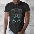 In A World Full Of Bookworms Be A Book Ninja Reading Reader Men's V-Neck T-Shirt