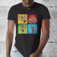 Wrestling Comic Book Wrestler Mexican Lucha Libre Mask Men's V-Neck T-Shirt Wrestling Comic Book Wrestler Mexican Lucha Libre Mask Men's V-Neck T-Shirt