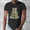 Xmas Tree Books Merry Christmas Coquette Bow Teacher Holiday Men's V-Neck T-Shirt Xmas Tree Books Merry Christmas Coquette Bow Teacher Holiday Men's V-Neck T-Shirt