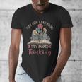 They Didn't Ban Books They Banned Thinking Men's V-Neck T-Shirt They Didn't Ban Books They Banned Thinking Men's V-Neck T-Shirt