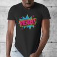 Yeah Comic Comic Book Graphic Men's V-Neck T-Shirt Yeah Comic Comic Book Graphic Men's V-Neck T-Shirt