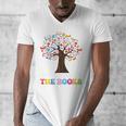 100 Days In The Books Reading Teacher 100th Day Of School Premium Tri-Blend Men's V-Neck T-Shirt 100 Days In The Books Reading Teacher 100th Day Of School Premium Tri-Blend Men's V-Neck T-Shirt