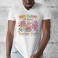 100th Day Of School Teacher 100 Days Coffee Books Men's V-Neck T-Shirt 100th Day Of School Teacher 100 Days Coffee Books Men's V-Neck T-Shirt