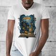 4 Books Are Portable Magic Bookish Reading Nerd Quote Men's V-Neck T-Shirt 4 Books Are Portable Magic Bookish Reading Nerd Quote Men's V-Neck T-Shirt