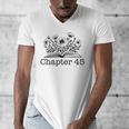 45th Birthday Chapter 45 Reading Book Lover Bookworm Teacher Men's V-Neck T-Shirt 45th Birthday Chapter 45 Reading Book Lover Bookworm Teacher Men's V-Neck T-Shirt