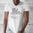Abibliophobia The Fear Of Running Out Of Books Men's V-Neck T-Shirt