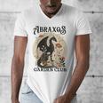 Abraxos Flower Garden Club Book Lover Fantasy Dragon Bookish Men's V-Neck T-Shirt Abraxos Flower Garden Club Book Lover Fantasy Dragon Bookish Men's V-Neck T-Shirt
