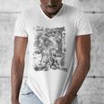 Apocalypse St John Devours The Book 1498 DüRer Angels Men's V-Neck T-Shirt Apocalypse St John Devours The Book 1498 DüRer Angels Men's V-Neck T-Shirt