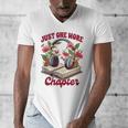 Audiobook Lover Bookish Headphones Just One More Chapter Men's V-Neck T-Shirt
