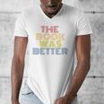 The Book Was Better Retro 70s Vintage Premium Tri-Blend Men's V-Neck T-Shirt The Book Was Better Retro 70s Vintage Premium Tri-Blend Men's V-Neck T-Shirt