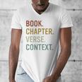 Book Chapter Verse Christian Bible Reformed Theology Men's V-Neck T-Shirt Book Chapter Verse Christian Bible Reformed Theology Men's V-Neck T-Shirt