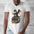 Book Dragon Men's V-Neck T-Shirt