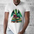 Book Dragon Reading Books Men's V-Neck T-Shirt