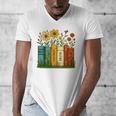 Book Flower 8647 Foxtrots Deltas Tangos Men's V-Neck T-Shirt