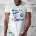 Book Girl Summer Bookish Beach Men's V-Neck T-Shirt Book Girl Summer Bookish Beach Men's V-Neck T-Shirt