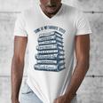Book Lover Bookish Reader Bibliophile Book Nerd Titles Men's V-Neck T-Shirt