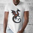 Book Lover Bookworm Reading Books Dragon Men's V-Neck T-Shirt Book Lover Bookworm Reading Books Dragon Men's V-Neck T-Shirt