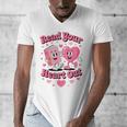 Book Lover Read Your Heart Out Teacher Kids Valentines Men's V-Neck T-Shirt