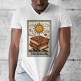 Book Reading Tarot Card The Reader Men's V-Neck T-Shirt Book Reading Tarot Card The Reader Men's V-Neck T-Shirt