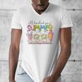 All Booked For Summer Reading Beach Floral Bookish Book Girl Men's V-Neck T-Shirt All Booked For Summer Reading Beach Floral Bookish Book Girl Men's V-Neck T-Shirt