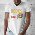 Books Are My Love Language Stack Men's V-Neck T-Shirt