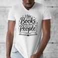 I Like Books More Than People Quote Men's V-Neck T-Shirt I Like Books More Than People Quote Men's V-Neck T-Shirt