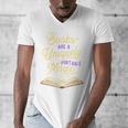 Books Are A Uniquely Portable Magic Reading Bookworm Men's V-Neck T-Shirt Books Are A Uniquely Portable Magic Reading Bookworm Men's V-Neck T-Shirt