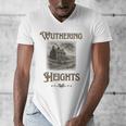 Bronte Novel Wuthering Heights Moorland Gothic Book Cover Men's V-Neck T-Shirt