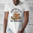 Bury Me With My Books Ghost Tee Men's V-Neck T-Shirt