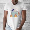 Cat Reading a Romance BookI Like My Books Extra Spicy Men's V-Neck T-Shirt