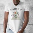 Chapter 30 Book Lovers & Readers 30th Birthday Wildflowers Men's V-Neck T-Shirt Chapter 30 Book Lovers & Readers 30th Birthday Wildflowers Men's V-Neck T-Shirt