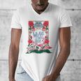 Cheshire Cat Alice In Wonderland Vintage Book Premium Men's V-Neck T-Shirt