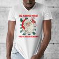 Christmas Bookish He Knows What You'Ve Been Reading Women Men's V-Neck T-Shirt