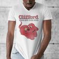 Clifford The Big Red Dog Clifford And Emily Book Cover Men's V-Neck T-Shirt