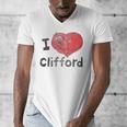 Clifford The Big Red Dog I Heart Clifford Childrens Books Men's V-Neck T-Shirt Clifford The Big Red Dog I Heart Clifford Childrens Books Men's V-Neck T-Shirt